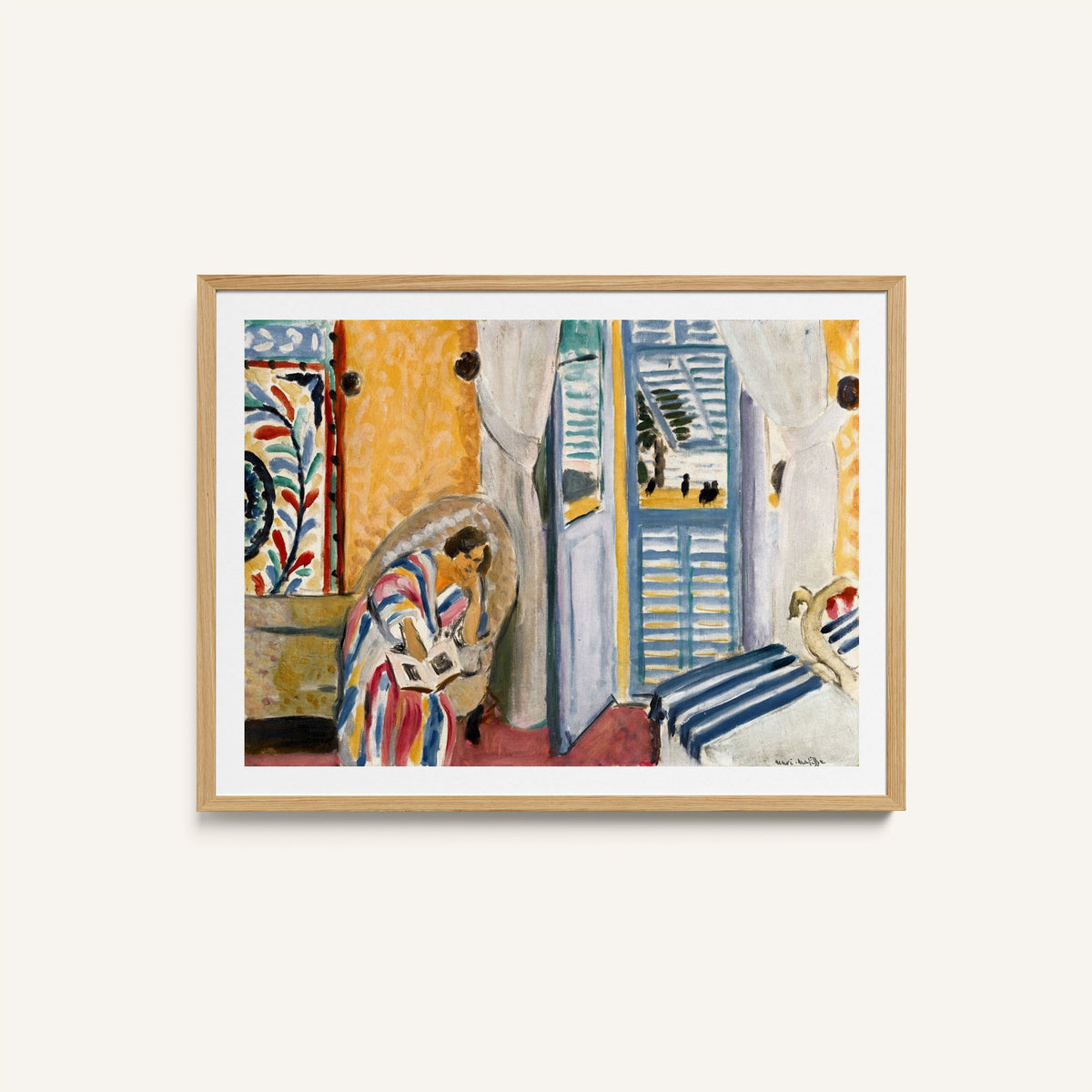 Interior at Niece Painting & Wall Art Print by Henri Matisse
