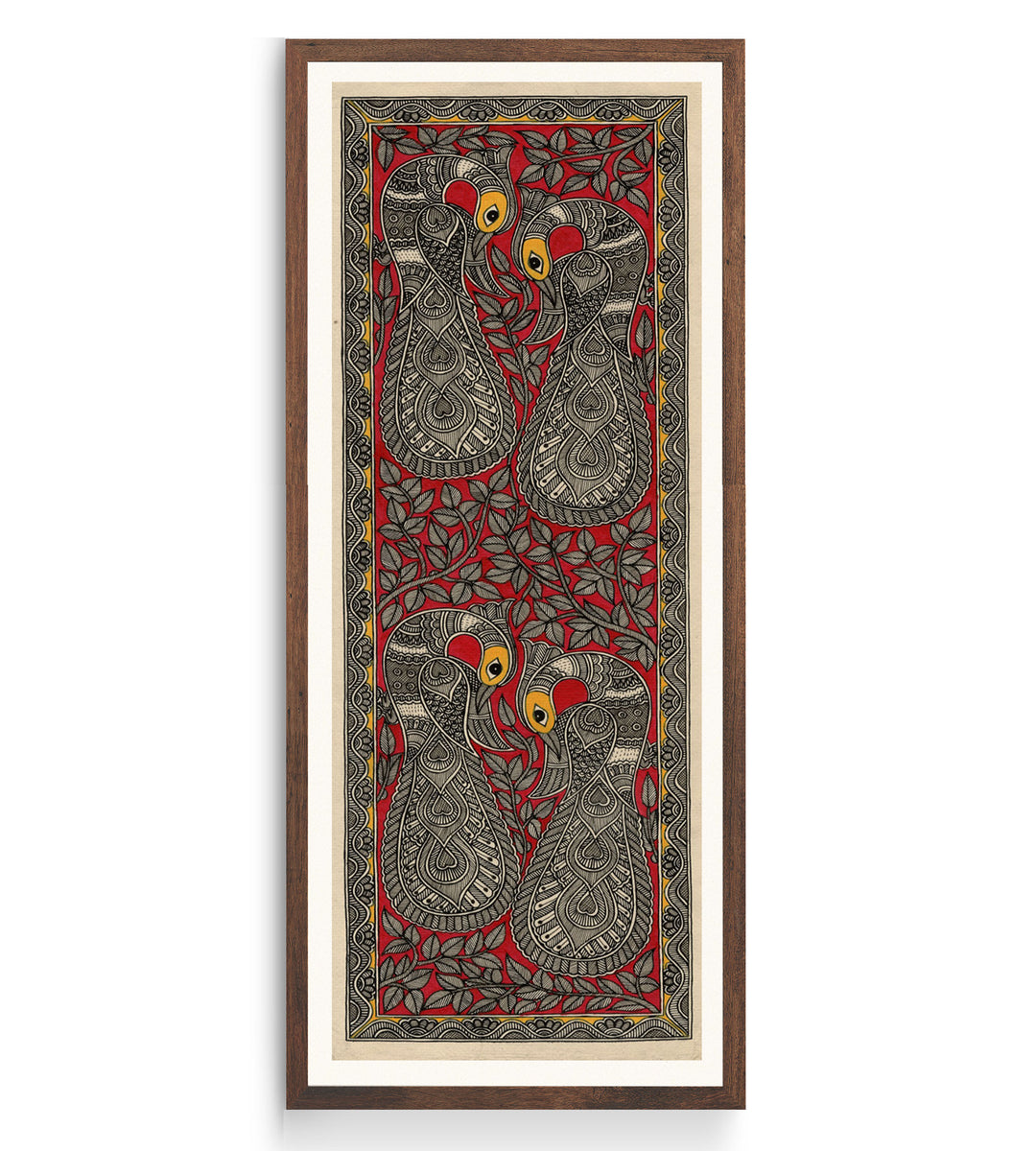 Morni - Madhubani Handpainted Wooden Ring