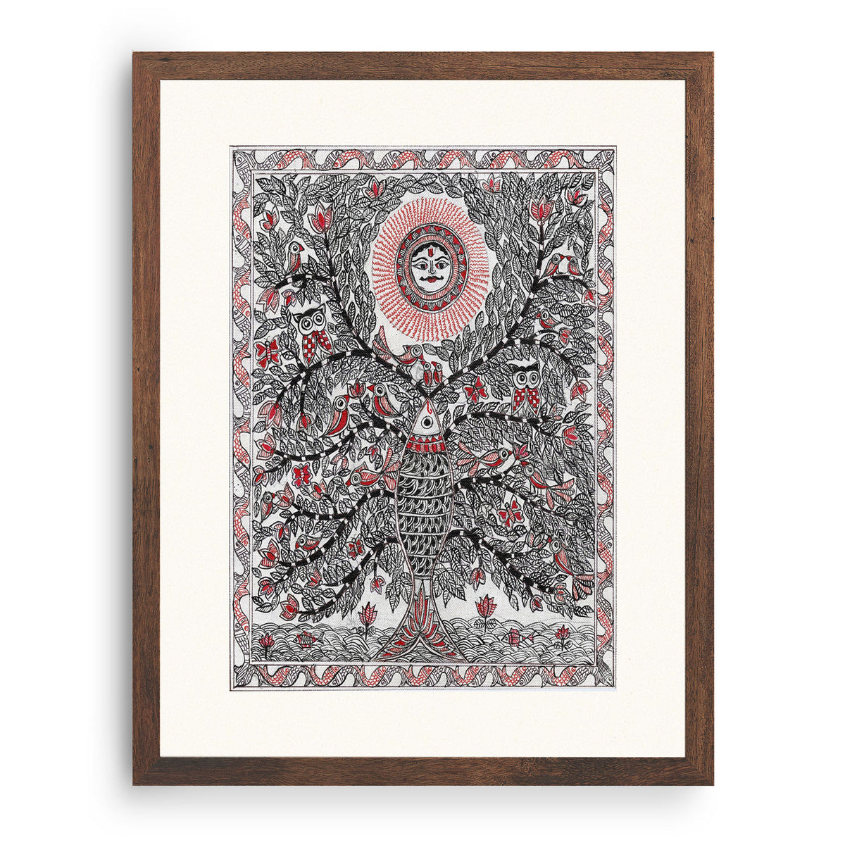 Origin of life- Fish Madhubani Art: Buy Madhubani Paintings & Art ...