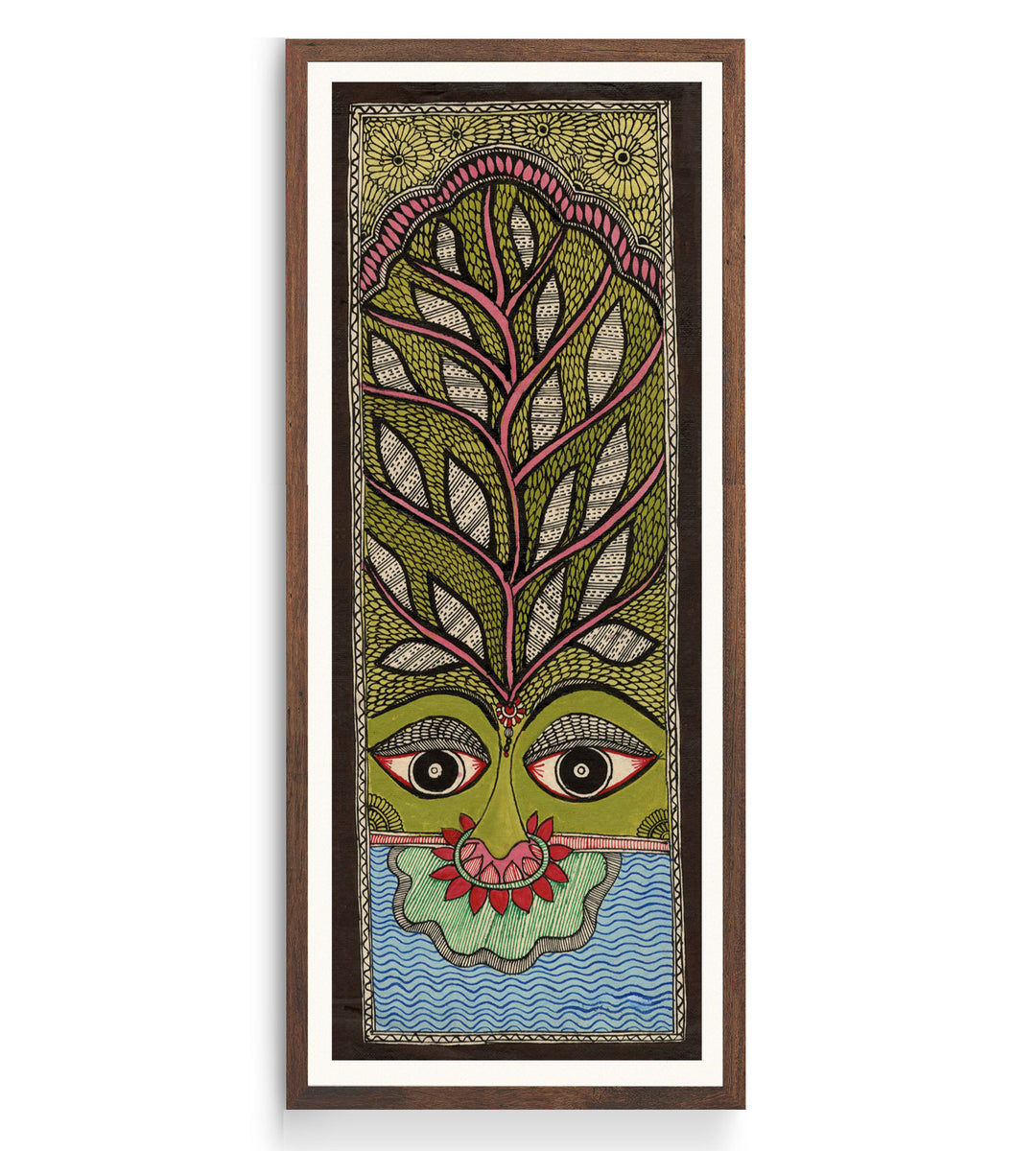 Green Tree of Life Madhubani Art: Buy Madhubani Paintings & Art Prints ...