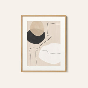Organic Shapes a Lines Painting