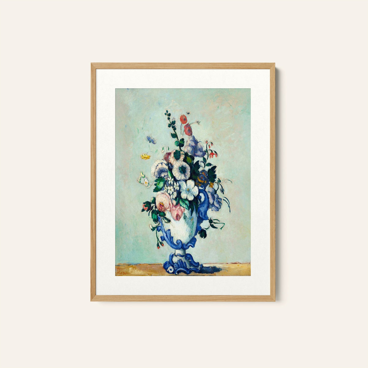 Rococo Vase, Paul Cezanne Painting