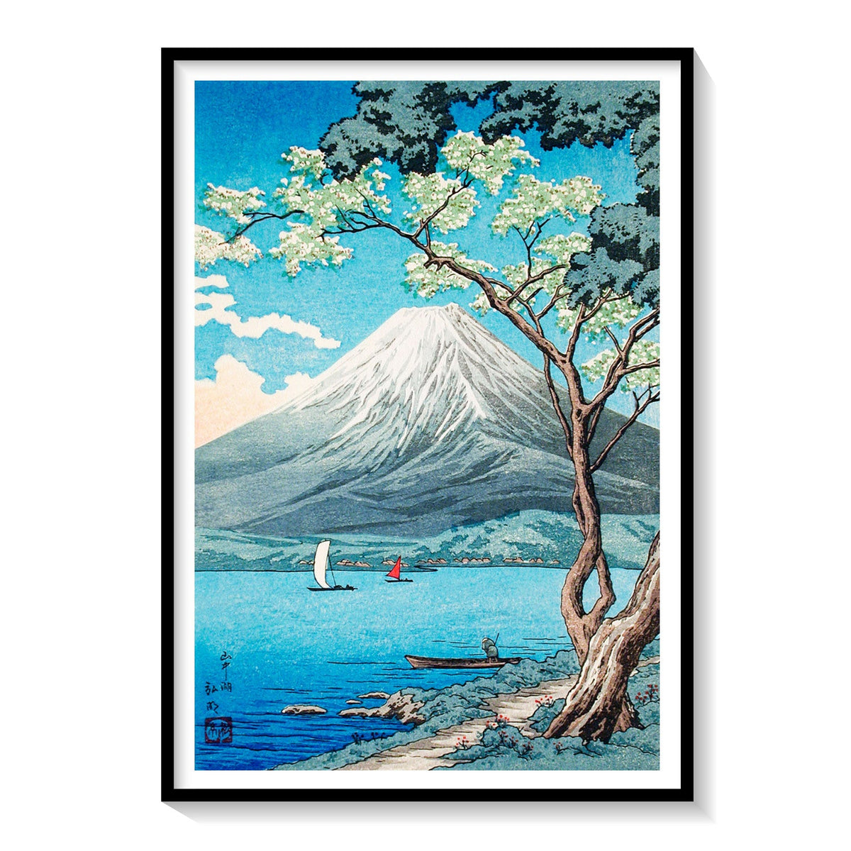A-Black-Frame-Mount-Fuji-from-