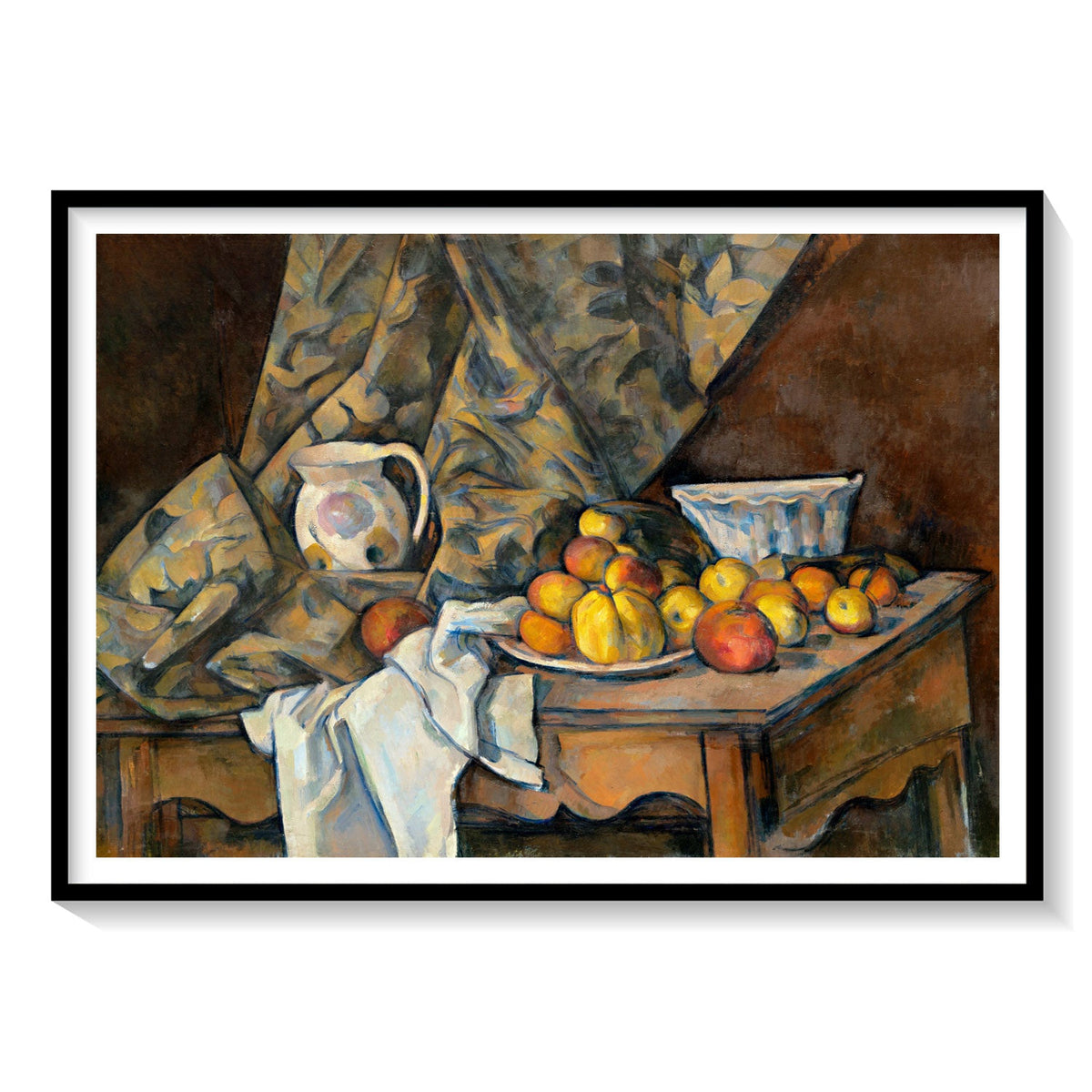 Still Life with Apples and Peaches Painting & Wall Art Print by Paul ...