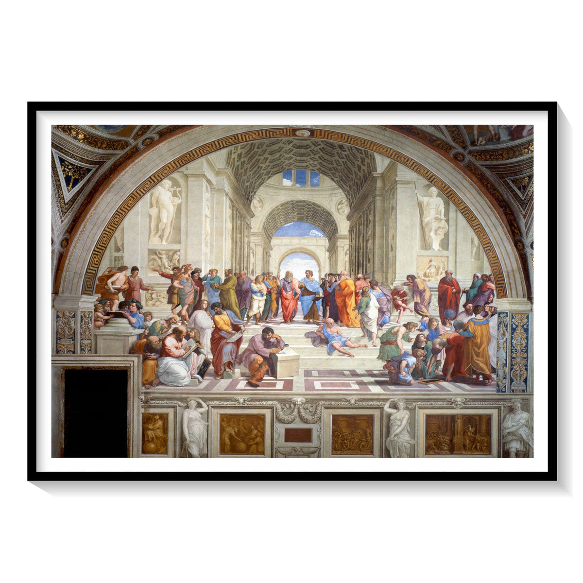 The School Of Athens 1511 Famous Painting Painting & Wall Art Print By ...