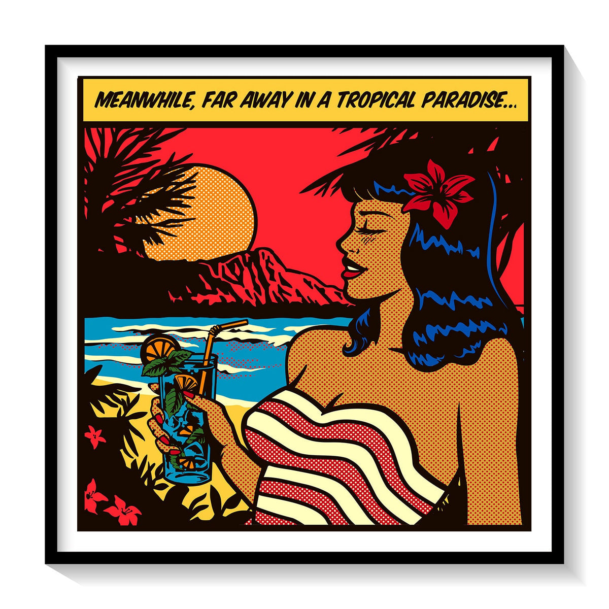 A-Black-Frame-Tropical-