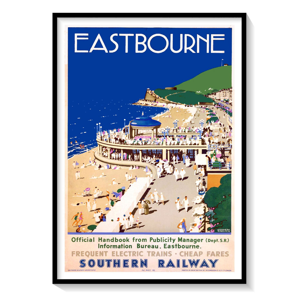 Buy Eastbourne Southern Railway Travel Poster Art & Prints Online India