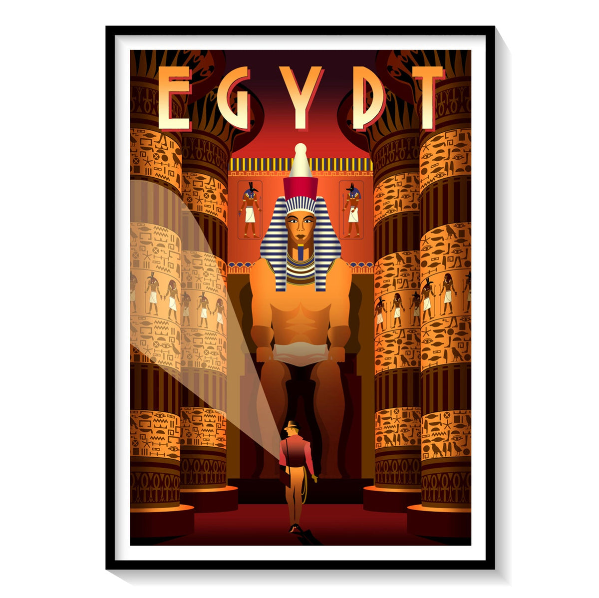 Buy Egyptian Travel Poster Art & Prints Online India at Best Price ...
