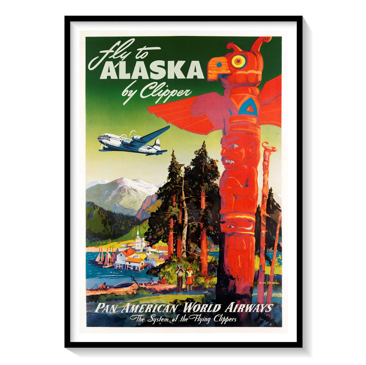 Buy Pan America Travel Poster Art & Prints Online India at Best Price