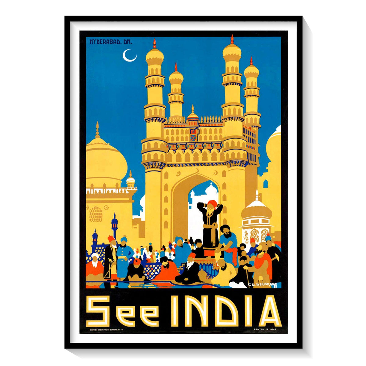 Buy See India Travel Poster Art & Prints Online India at Best Price