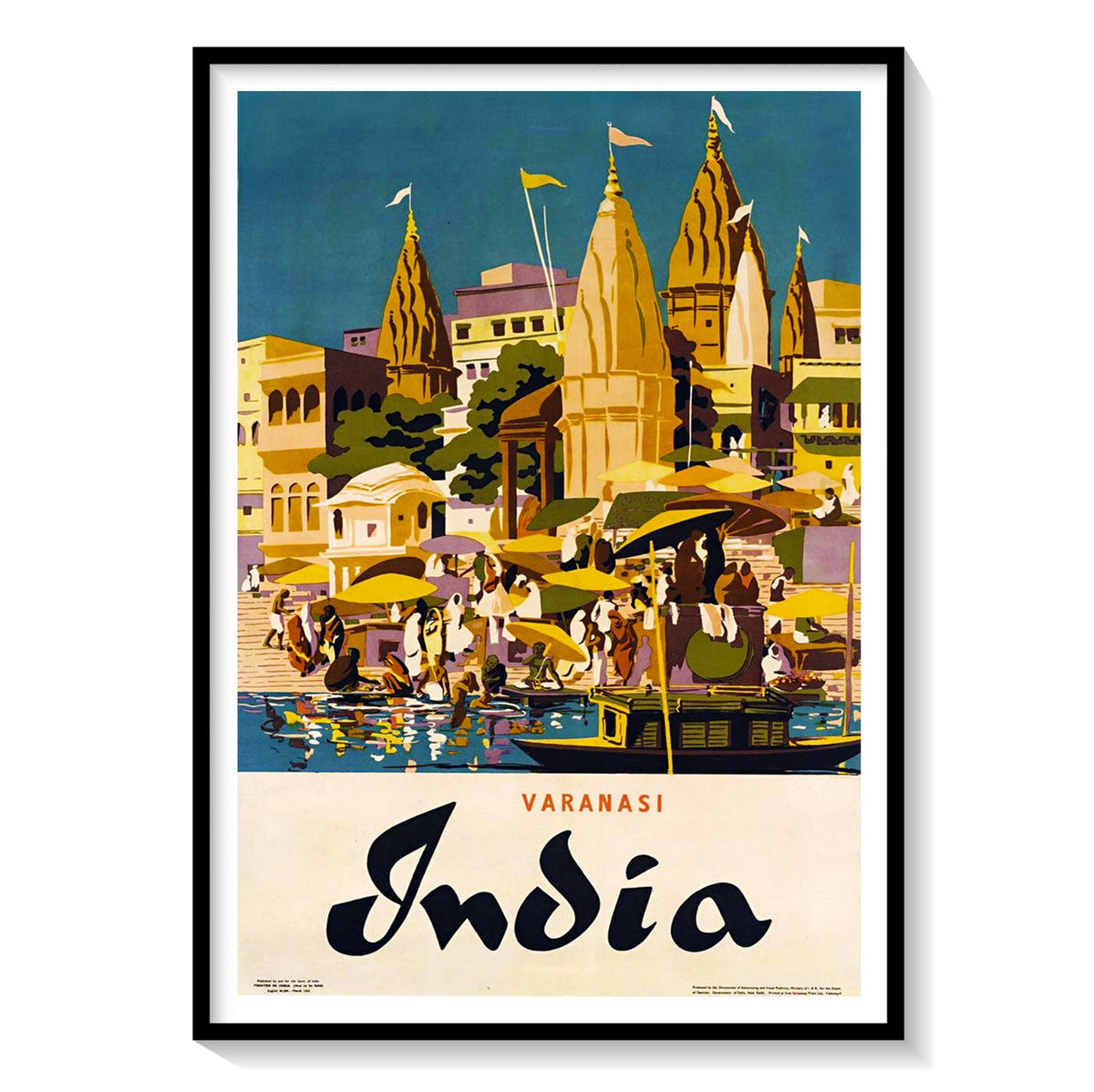 Buy Varanasi India Travel Poster Art & Prints Online India at Best