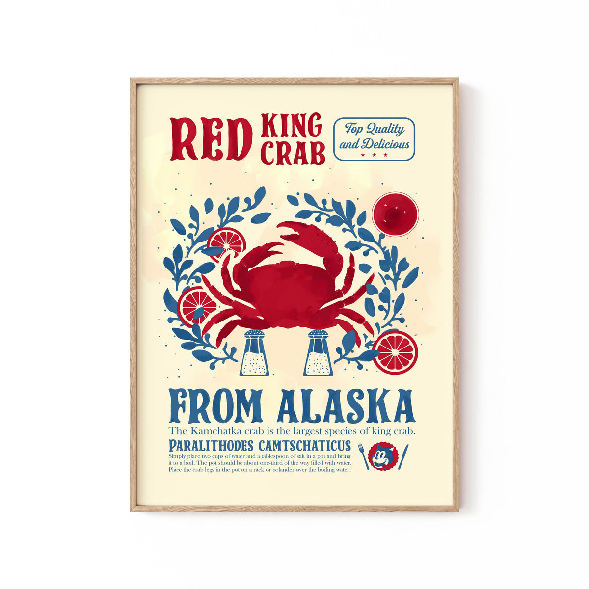 Buy Crab kitchen print Wall Art Online at Best Price Dessine Art