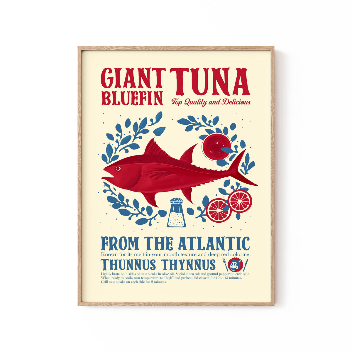 Buy Tuna kitchen print Wall Art Online at Best Price Dessine Art