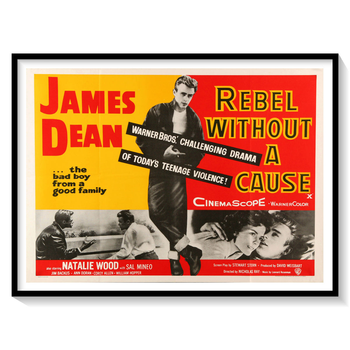 Buy Rebel Without a Cause Movie Poster Hollywood, Vintage Online - Main Image