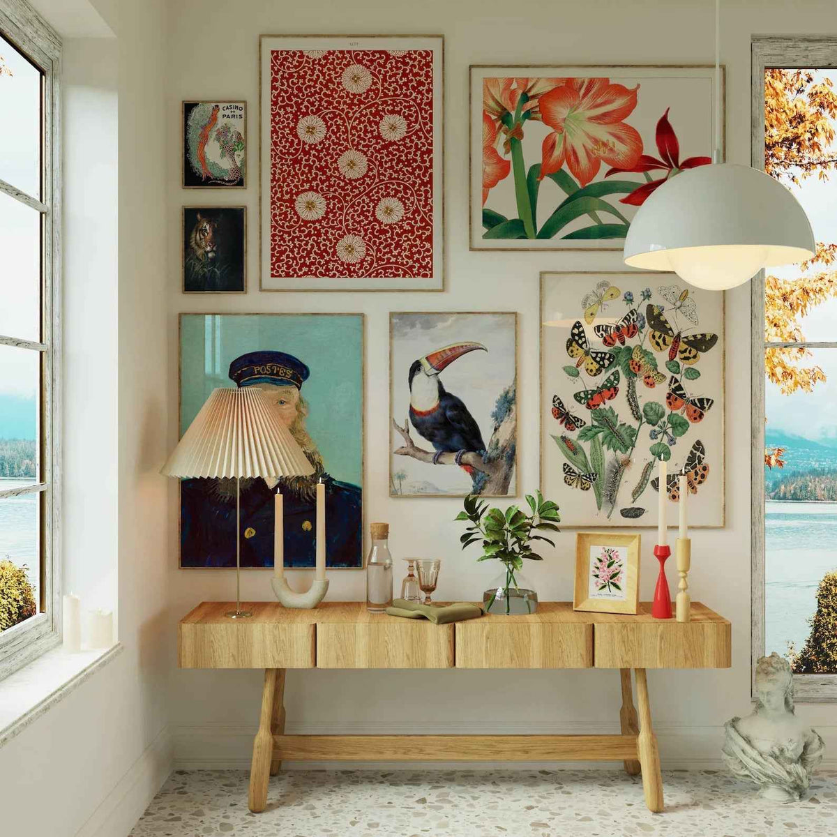 Choosing art for a living room wall