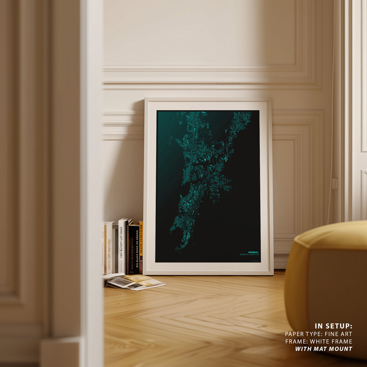 Mumbai Nolli Map, Wall Art Prints