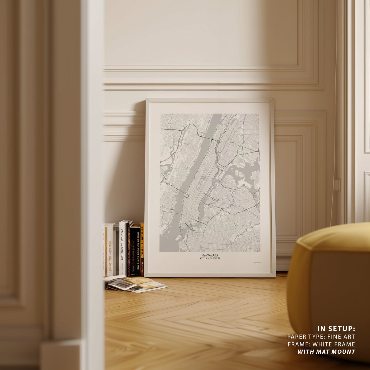 New York Map, Wall Art Prints