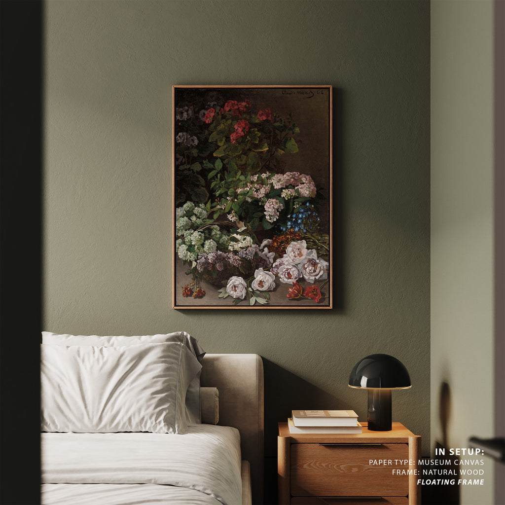 Spring Flowers Painting & Wall Art Print by Claude Monet - Dessine Art