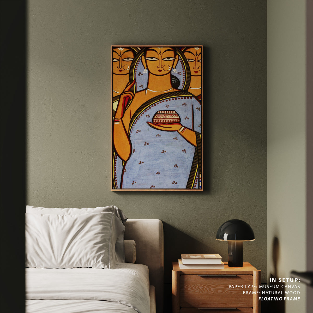 Bride and her Companions, Jamini Roy Paintings