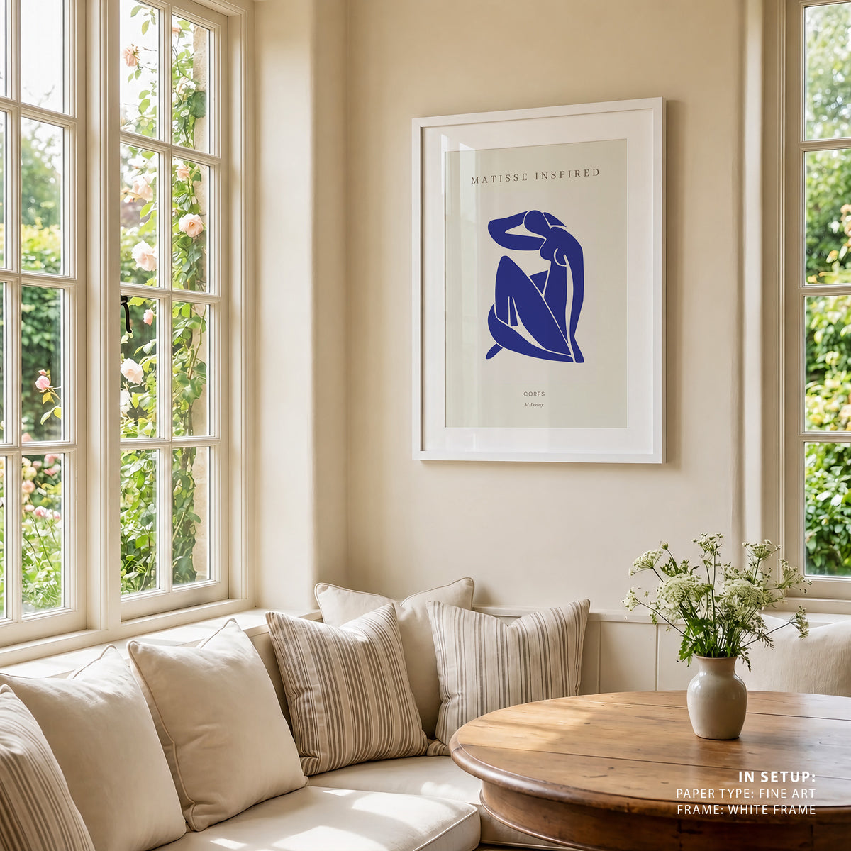Henri Matisse Style I Corps Style, Minimalist Art Painting