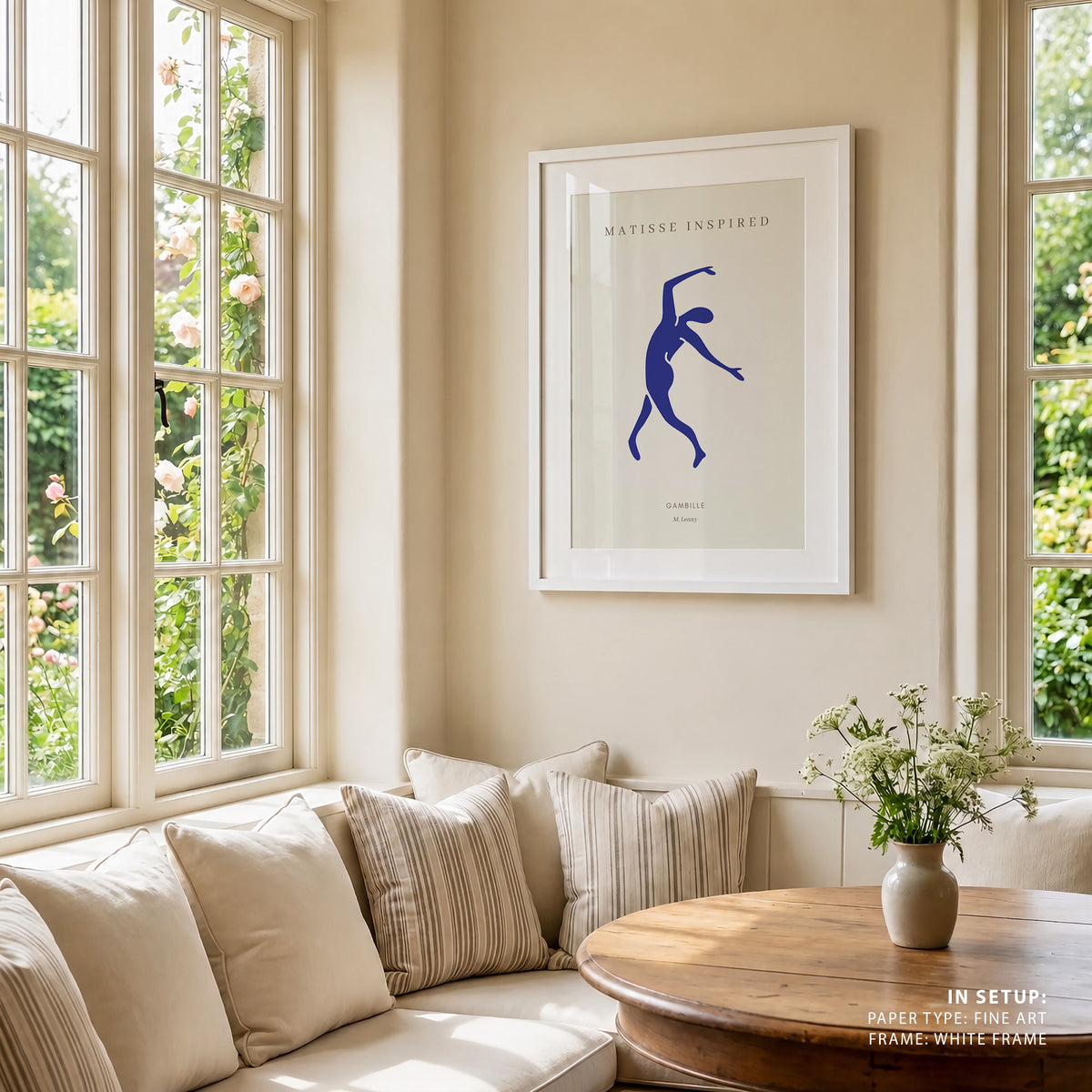 Henri Matisse Style I Gambille, Minimalist Art Painting