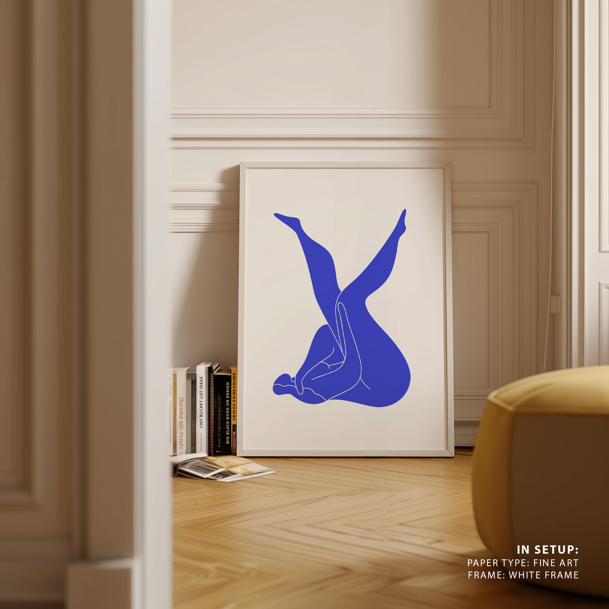 Matisse Blue Woman, Minimalist Art Painting