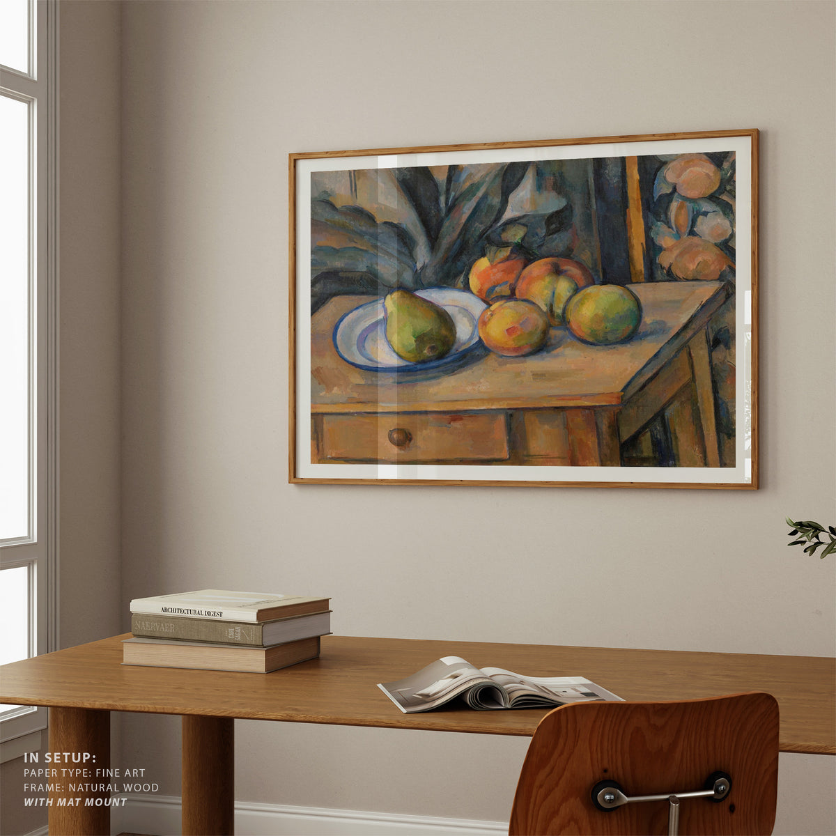 The Large Pear, Paul Cezanne Painting