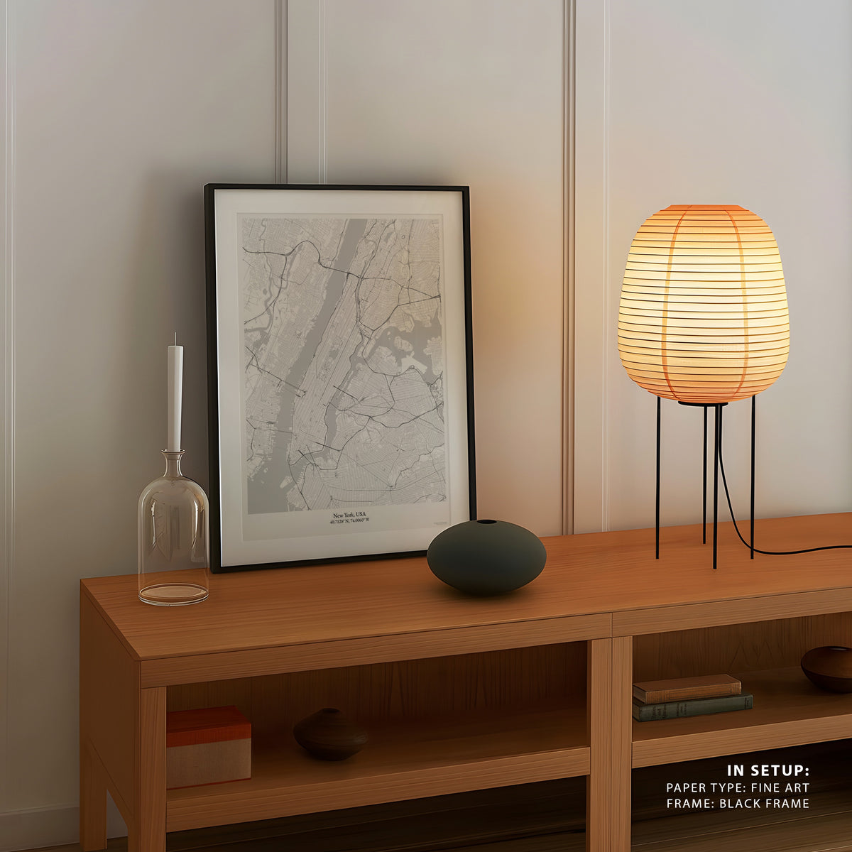 New York Map, Wall Art Prints