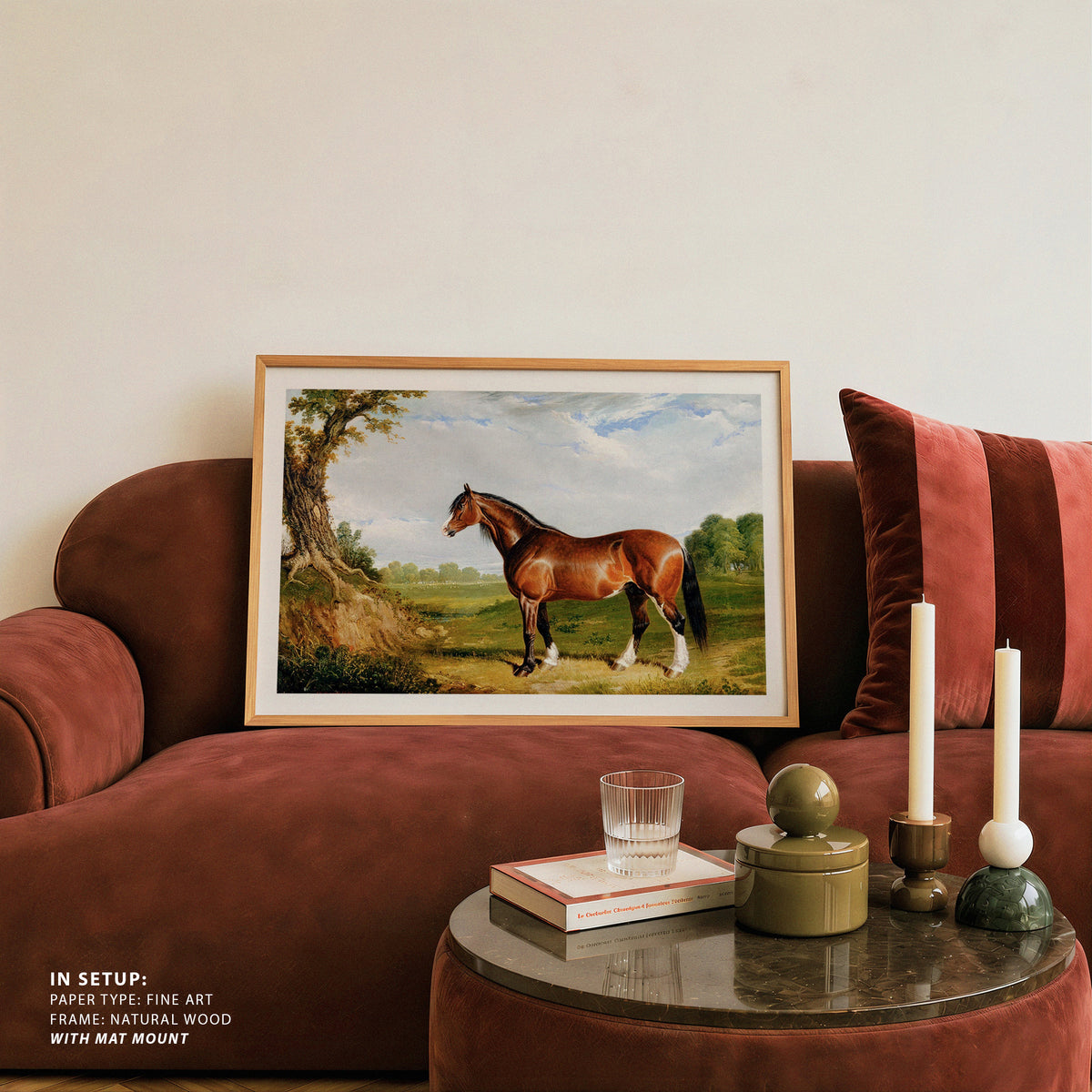 A Clydesdale Stallion by John Herring, Animal Painting
