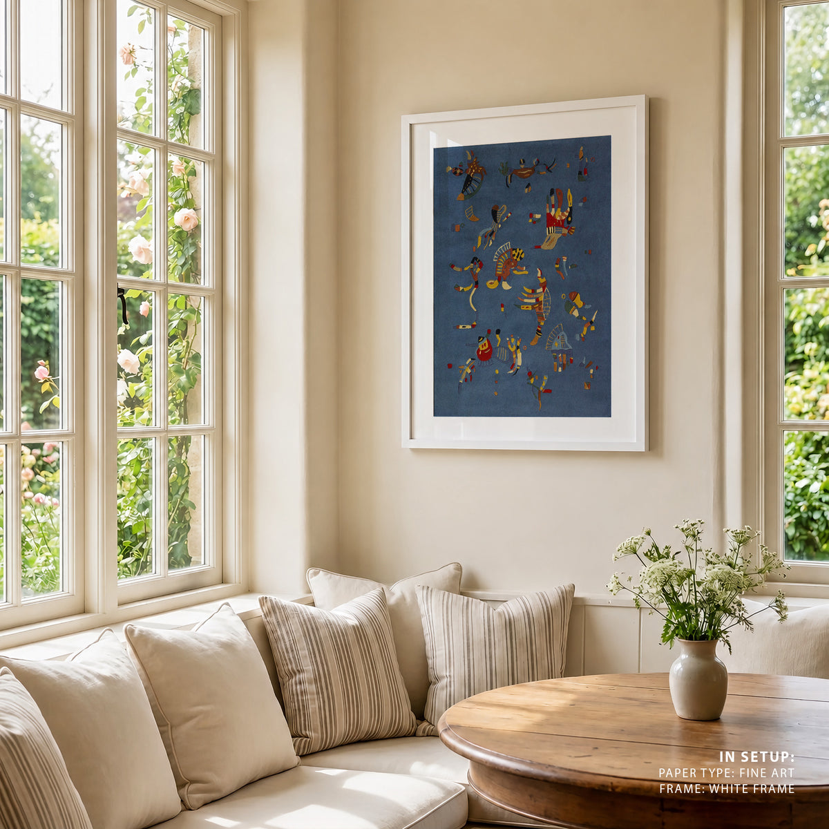 Abstract blue, Wassily Kandinsky Painting
