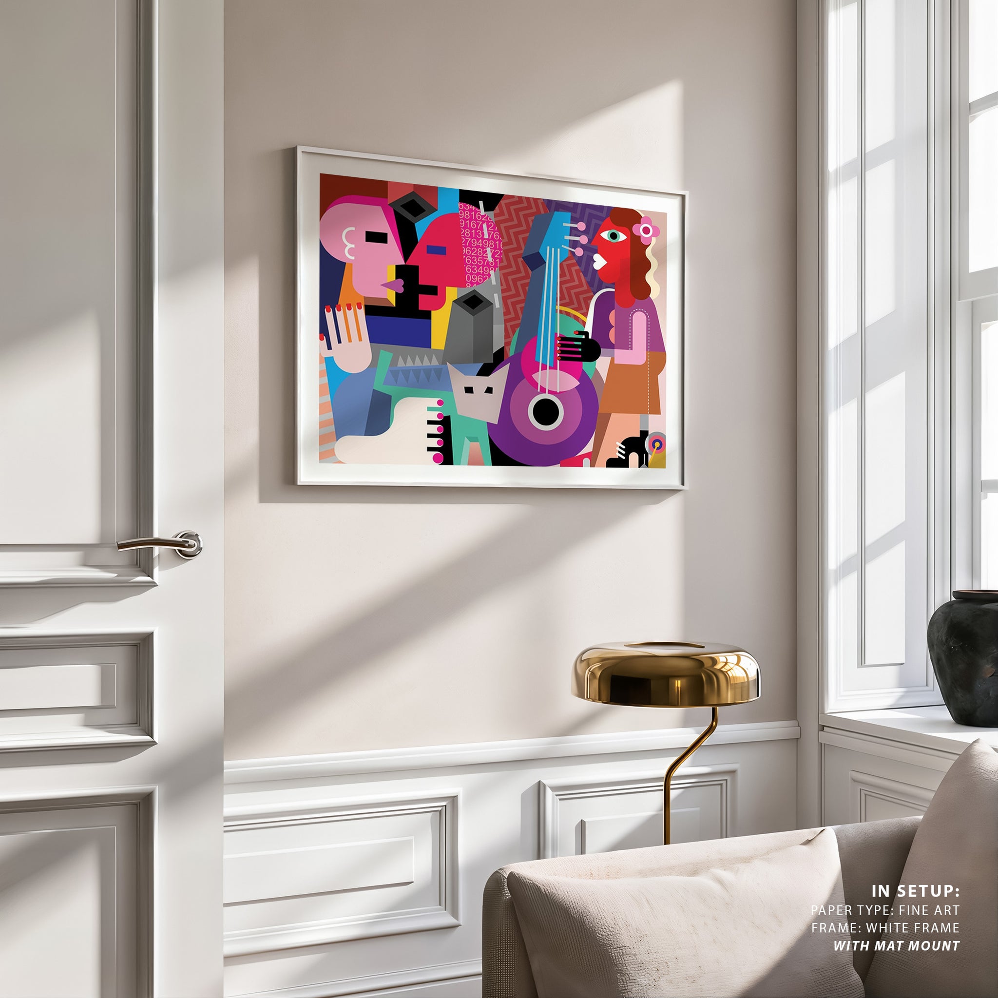 Jazz and Music Painting & Wall Art Print by Pablo Picasso