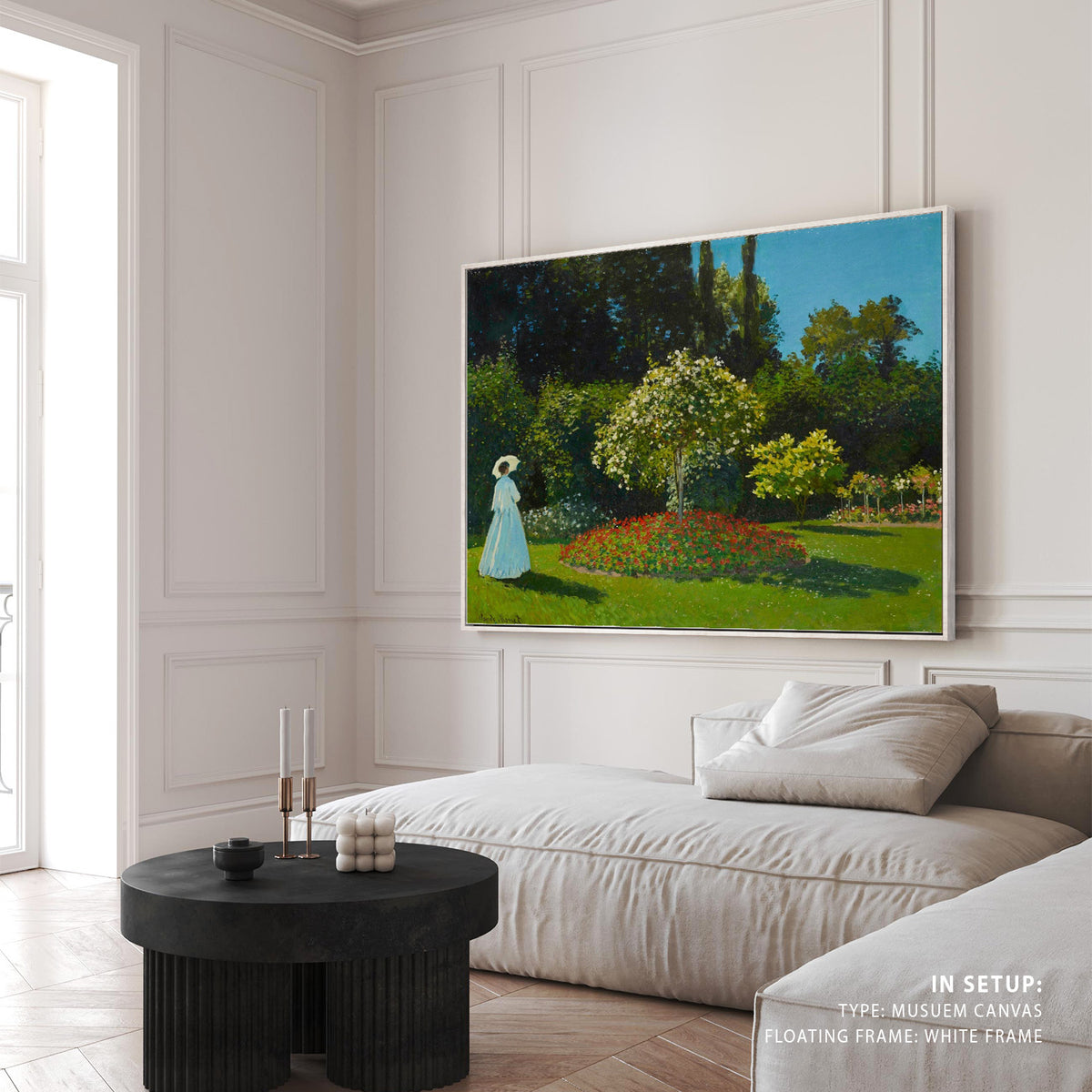 A Woman in the Garden, Landscape Painting, Nature Art