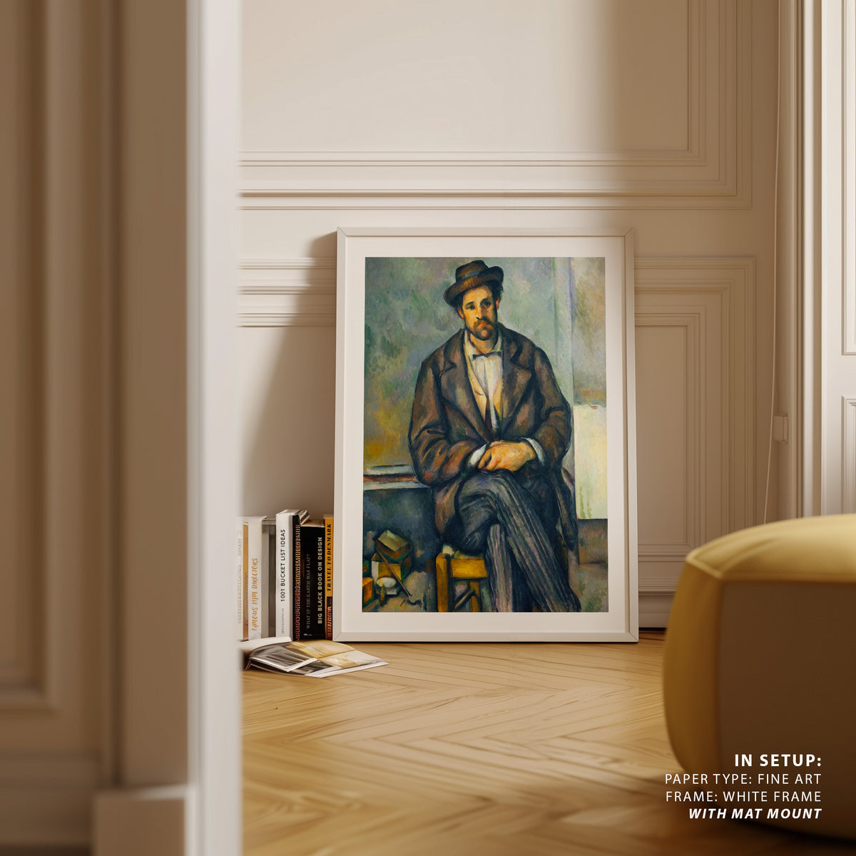 Seated Peasant, Paul Cezanne Painting