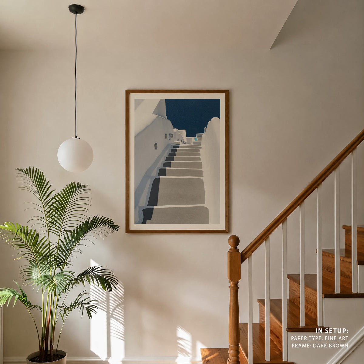 steps to pool and sea Photography, Photo Print