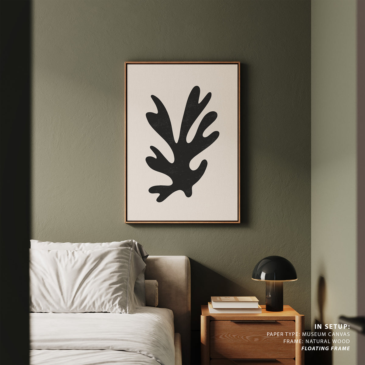 Henri Matisse Style II, Black and white Painting