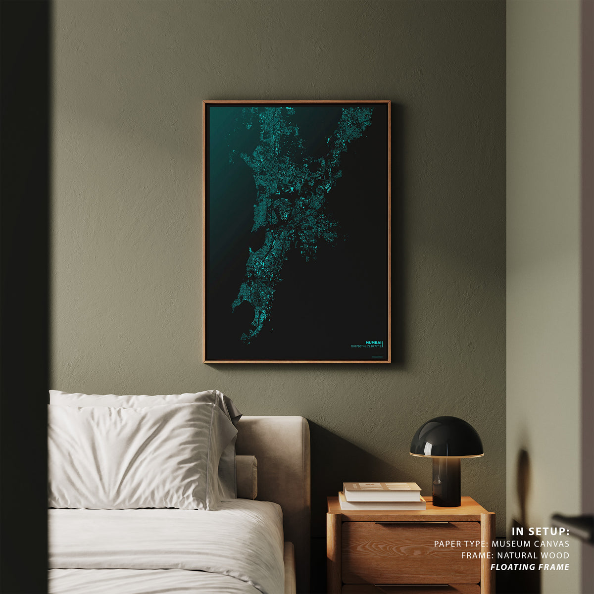 Mumbai Nolli Map, Wall Art Prints