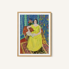 Woman in Yellow Painting & Wall Art Print by Henri Matisse