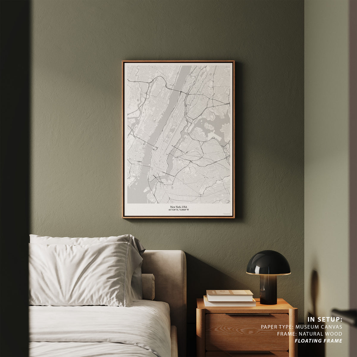 New York Map, Wall Art Prints
