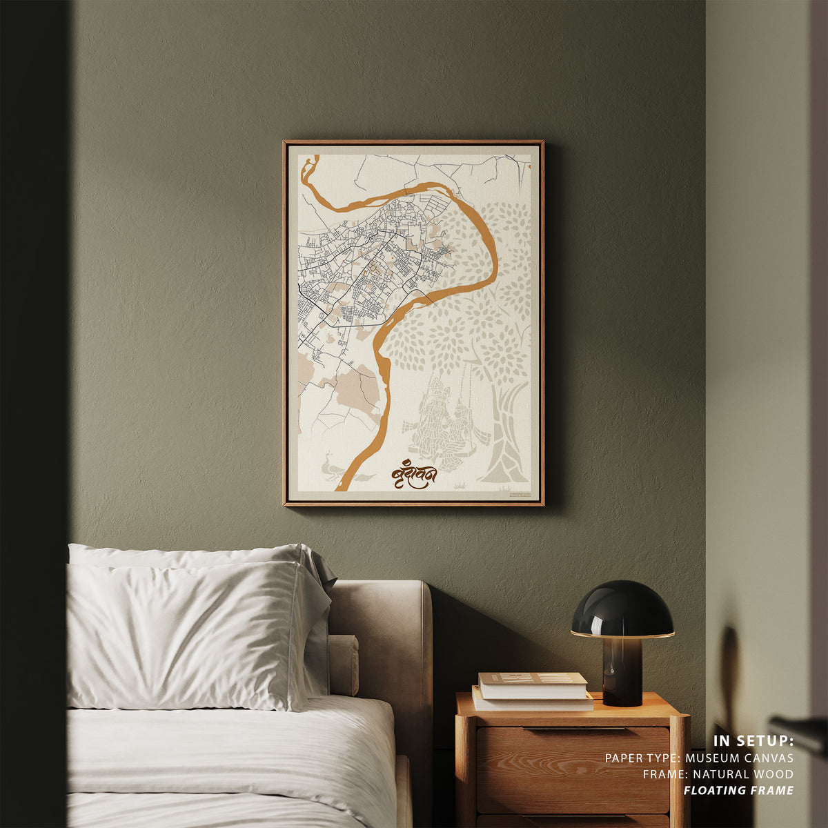 Vrindavan Sanjhi Map, Wall Art Prints