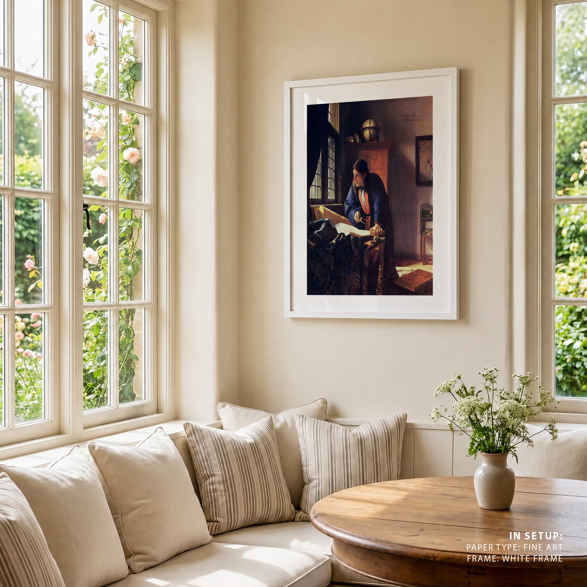 The Geographer, Johannes Vermeer Painting