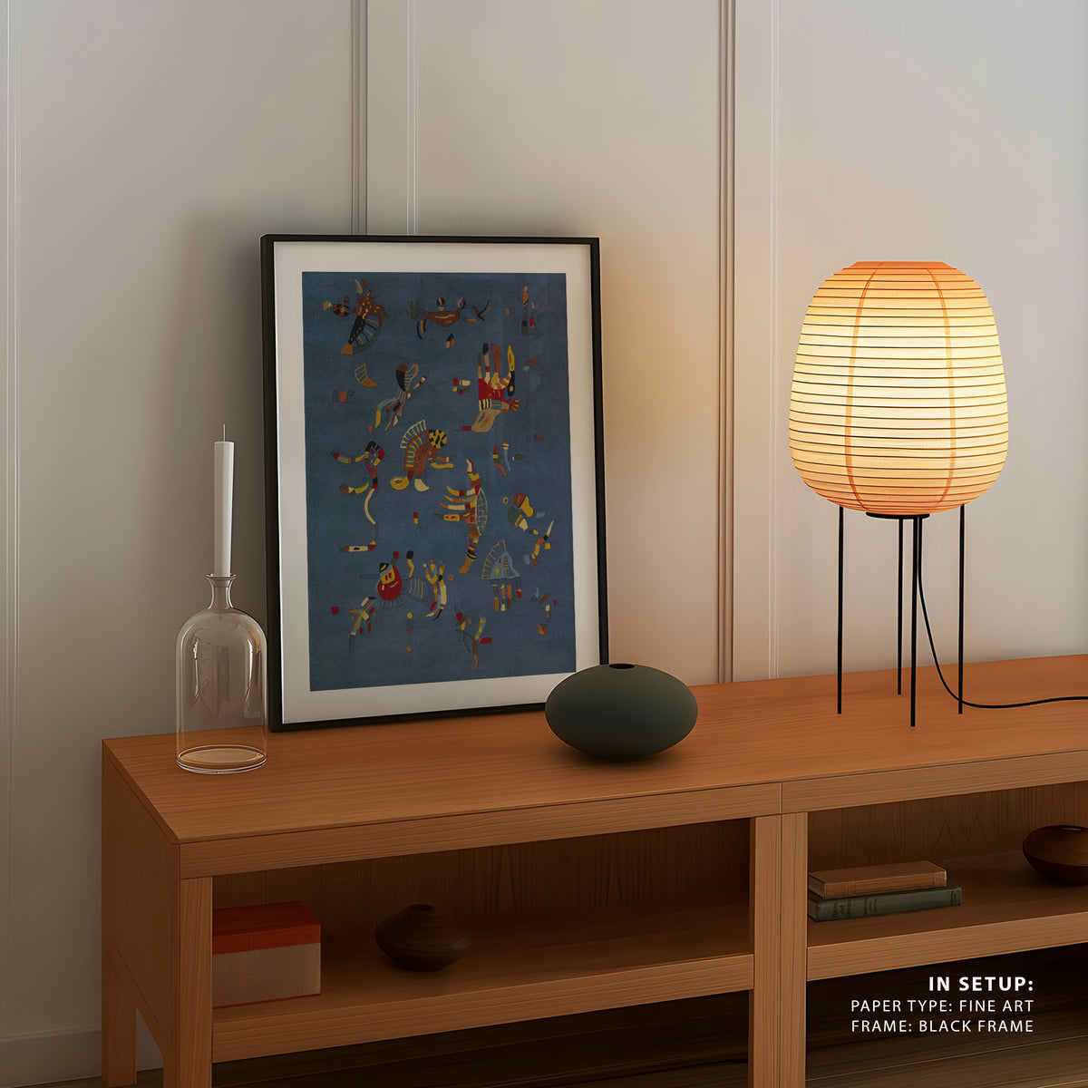 Abstract blue, Wassily Kandinsky Painting