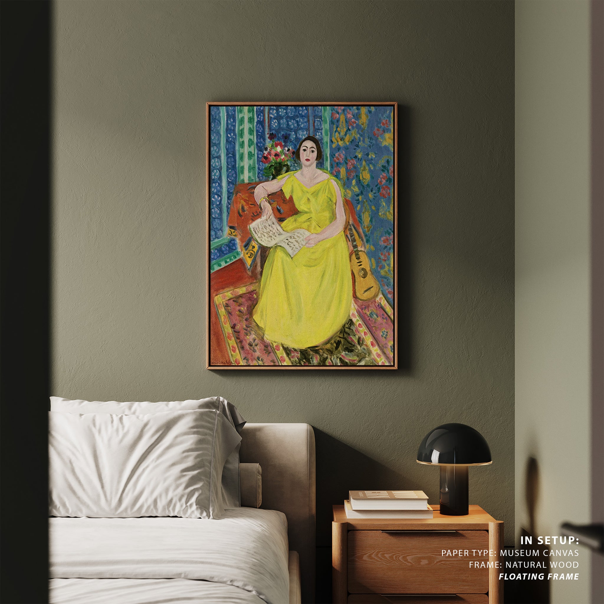 Woman in Yellow Painting & Wall Art Print by Henri Matisse