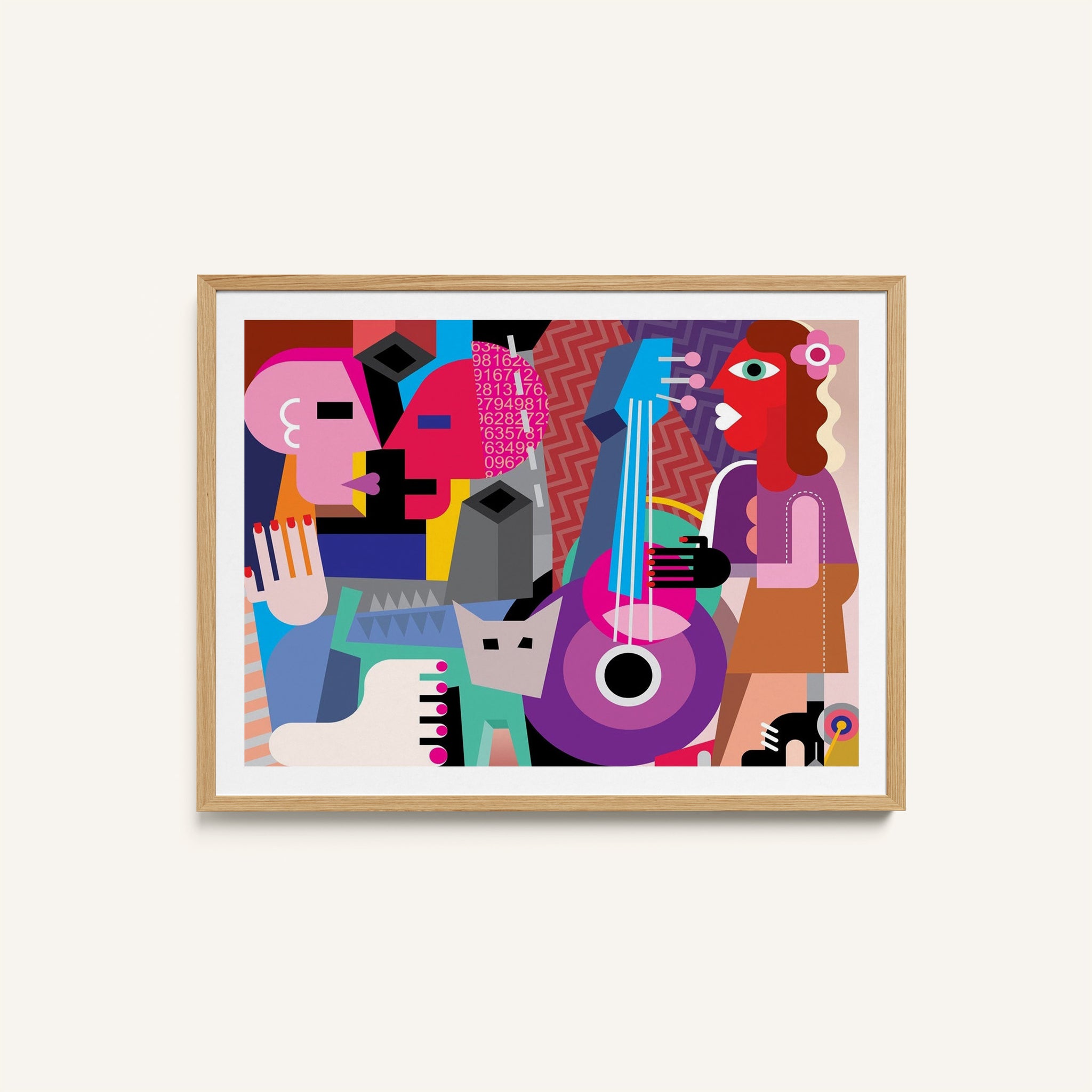 Jazz and Music Painting & Wall Art Print by Pablo Picasso