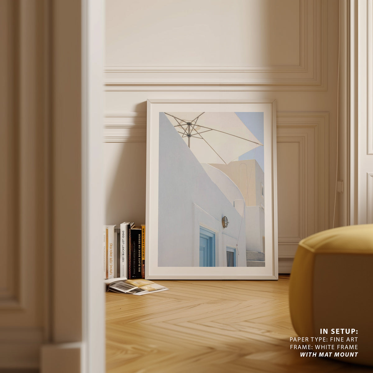 sunshade and blue doors Photography, Photo Print