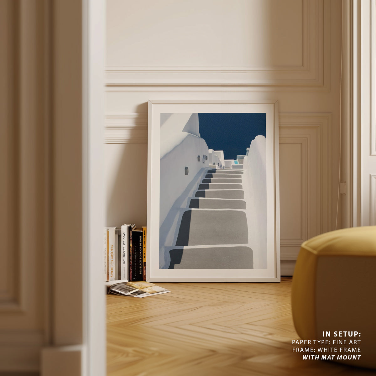 steps to pool and sea Photography, Photo Print