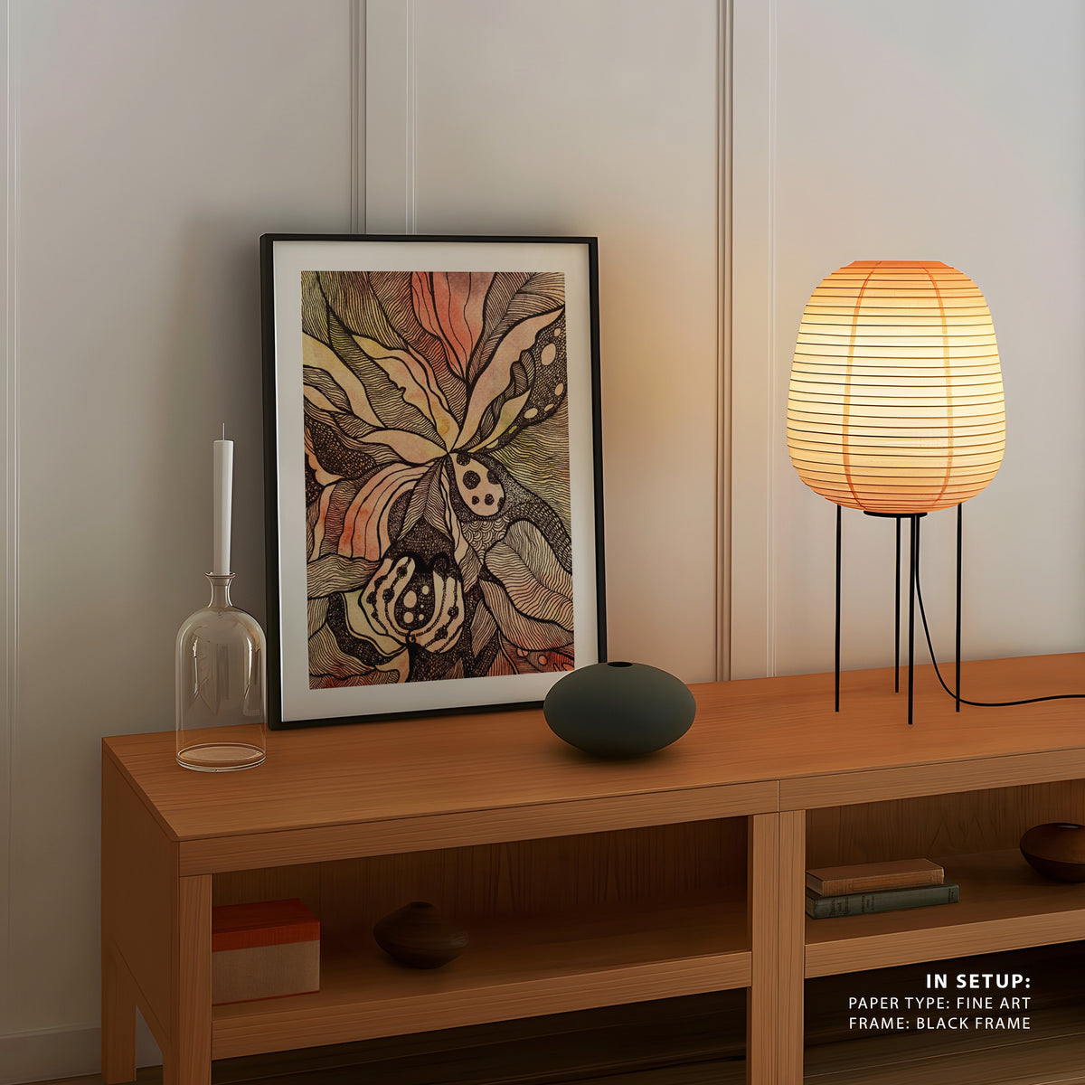 Tropical Fire, Wall Art, Modern Art, Abstract Art