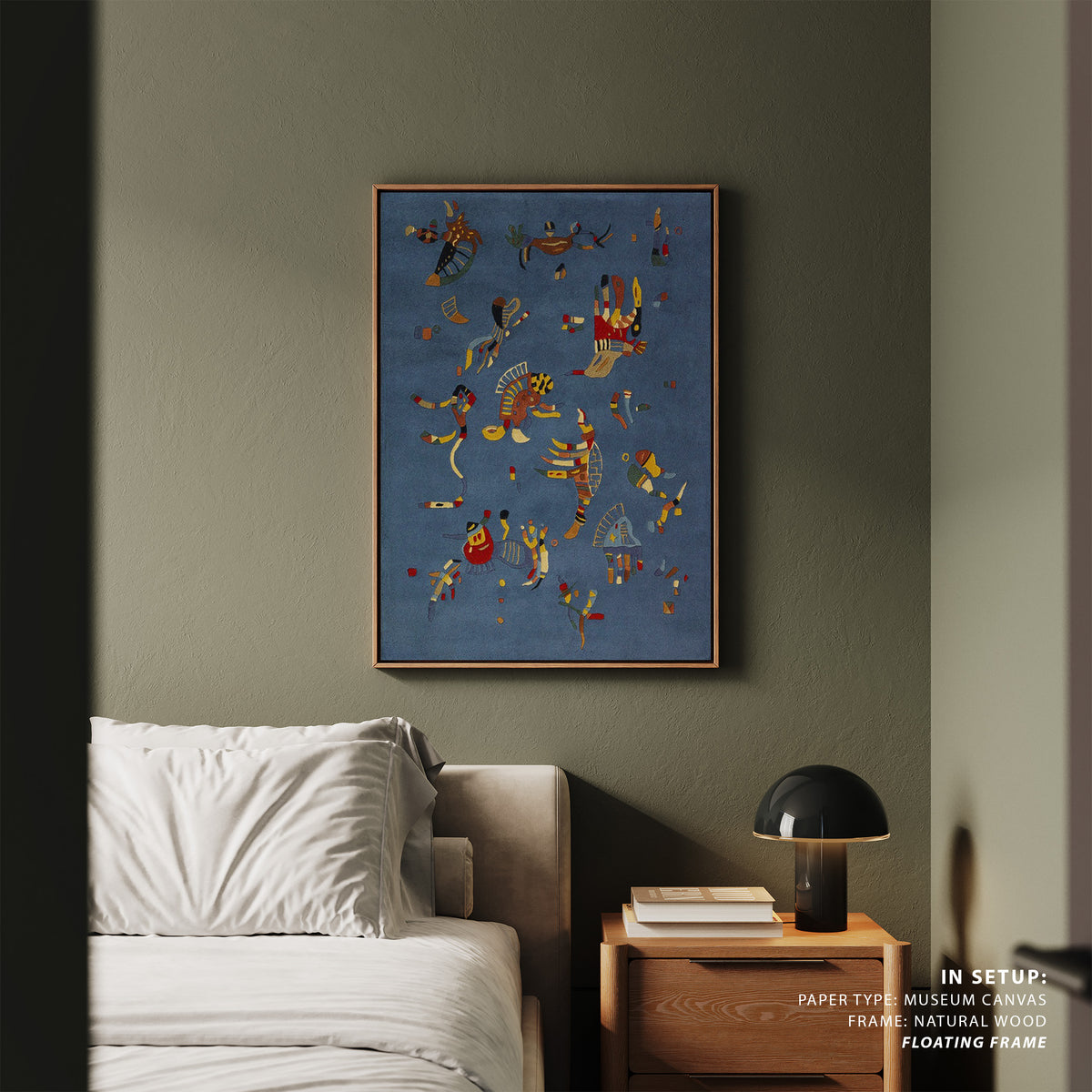 Abstract blue, Wassily Kandinsky Painting