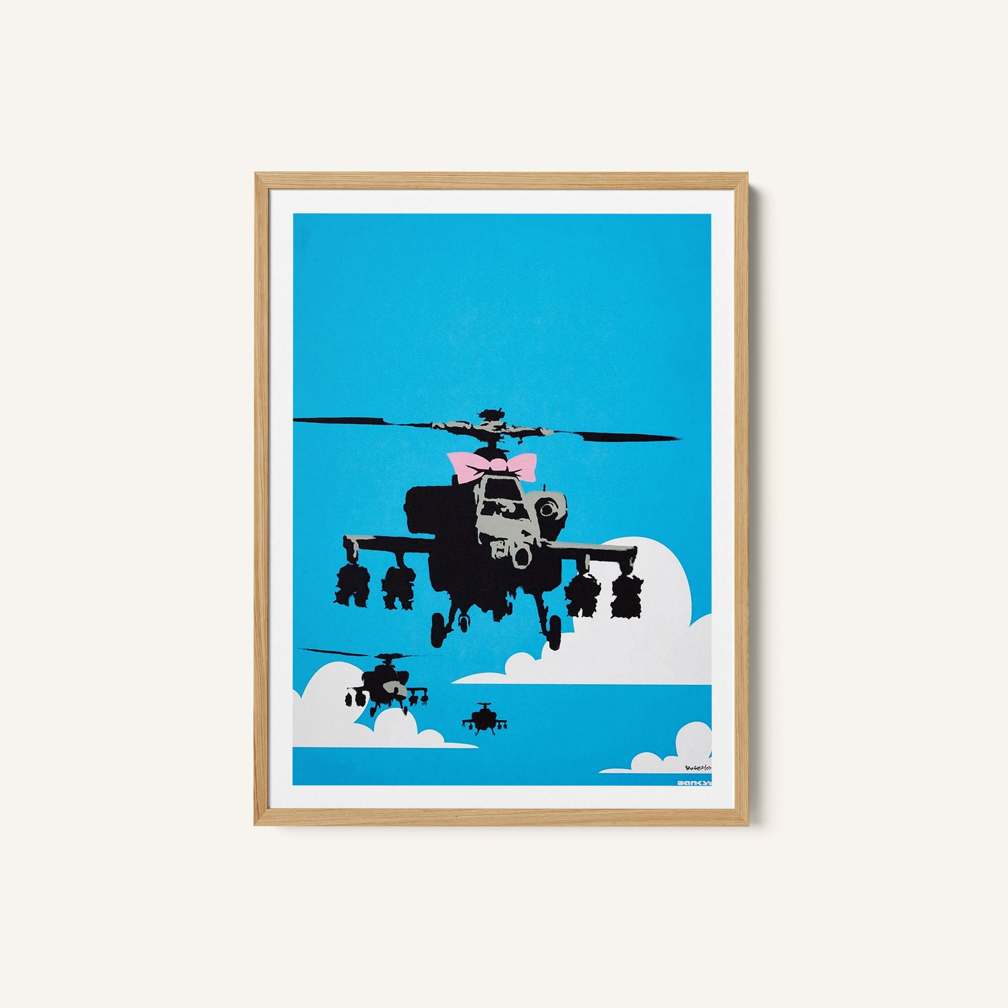Happy Chopper Painting & Wall Art Print by Banksy - Dessine Art