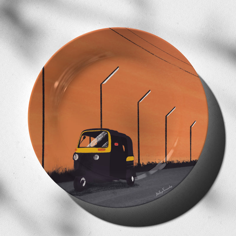 Auto Rickshaw, Decorative Wall Plate