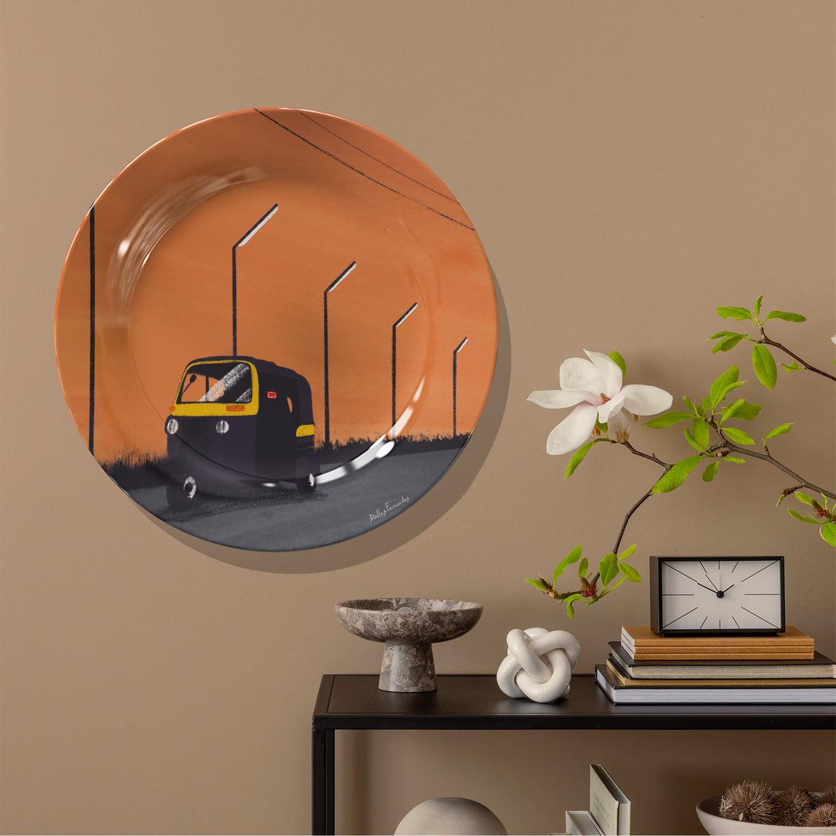 Auto Rickshaw, Decorative Wall Plate